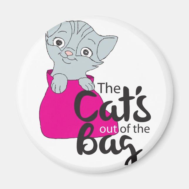 Die Katzen aus dem Beutel Kitten Cartoon Image Kit Magnet (Vorne)