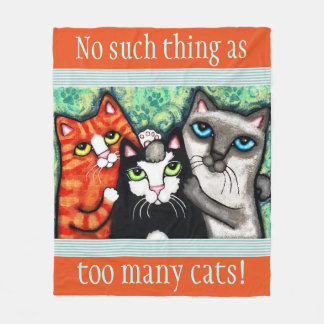 Die Katzen-Kunst-Fleece-Decke des Fleecedecke