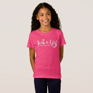 Die Katzen-Liebe des Mädchens gerade ein Mädchen T-Shirt