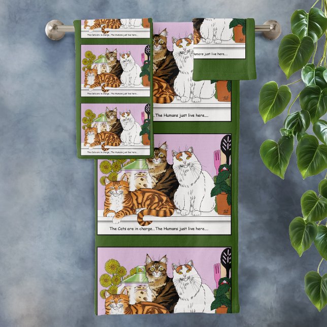 Die Katzen sind verantwortlich Badhandtuch Set (Von Creator hochgeladen)