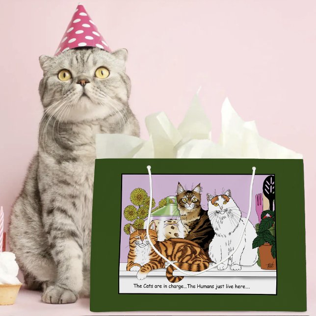 Die Katzen sind verantwortlich Große Geschenktüte (Von Creator hochgeladen)