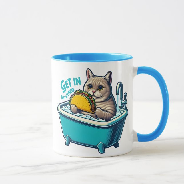 Die Katzen-Taco-Einweichung Tasse (Rechts)