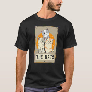 Die Katzen-Tarot-Karte, die die dunkle Magie beleu T-Shirt