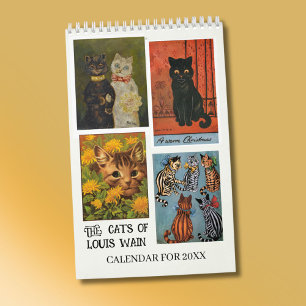 Die Katzen von Louis Wain 2027 Einzelseite Kalender