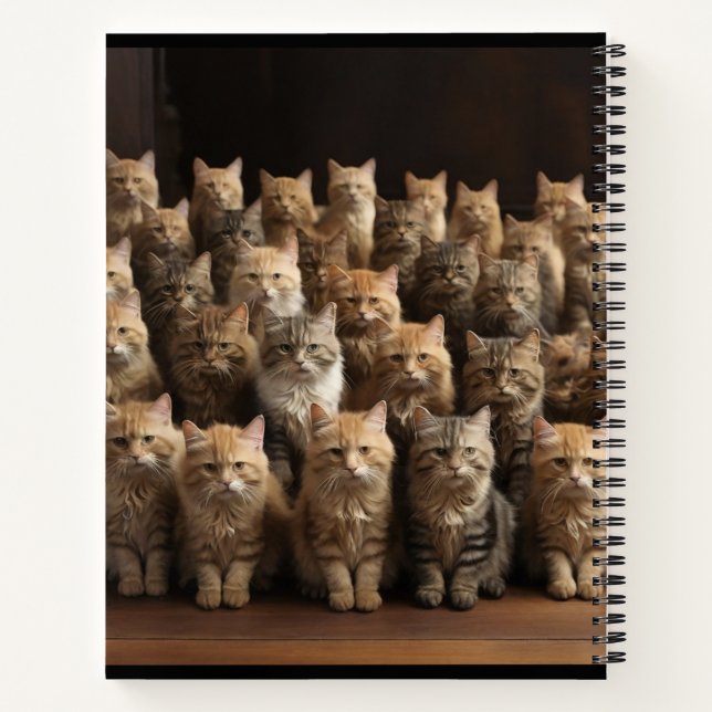 die Katzenfamilie Notizbuch (Rückseite)