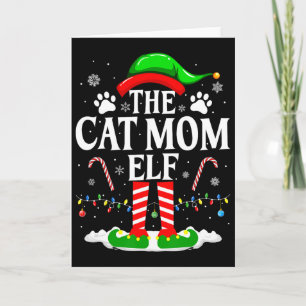 Die Katzenmutter-Elfe Weihnachten Lustige Katzenli Karte