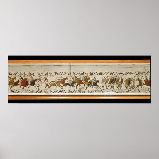 Die Kavallerie in Norman greift die Engländer an Poster (Vorne)