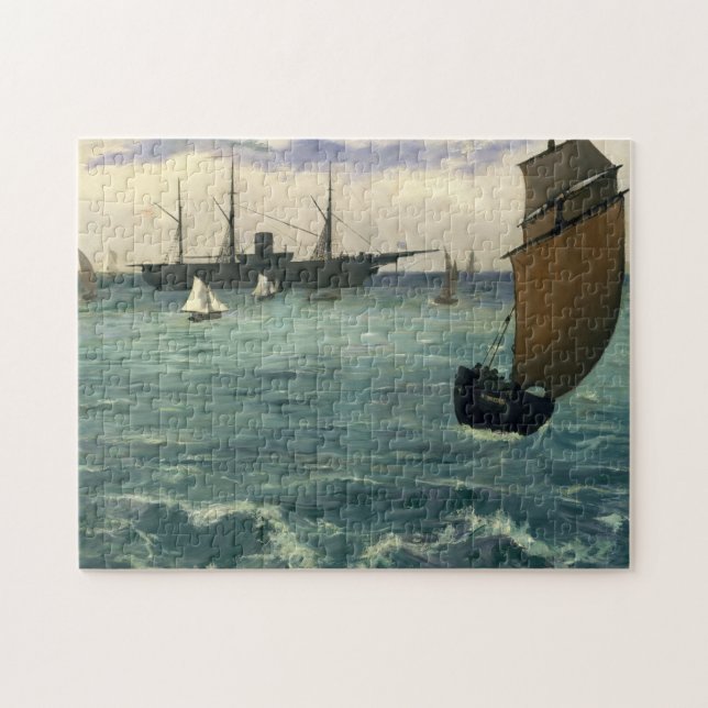 Die "Kearsarge" in Boulogne | Édouard Manet Puzzle (Horizontal)