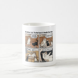 Die Kein-Snack- und Nudel-Streich-Verbots-Katzen-C Kaffeetasse