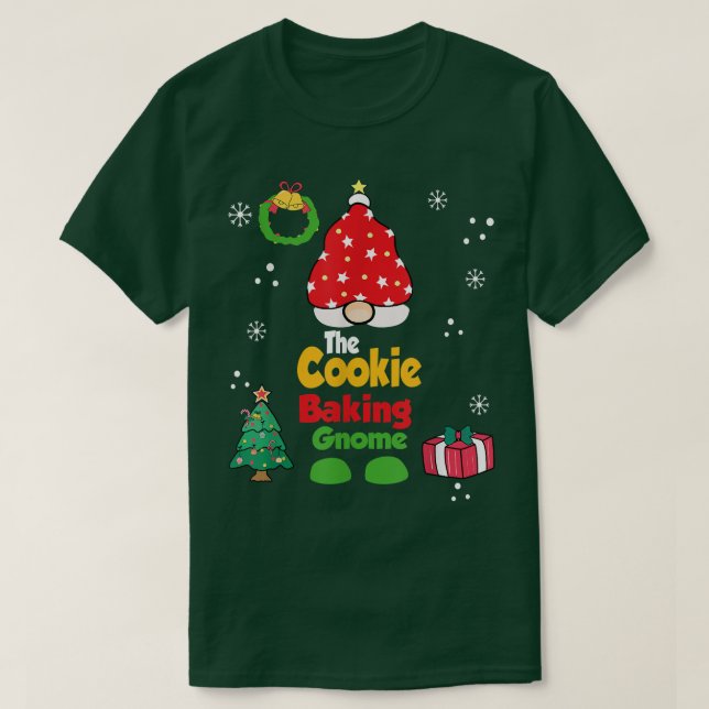 die Kekse backgnome lustige Weihnachtsjamas für T-Shirt (Design vorne)