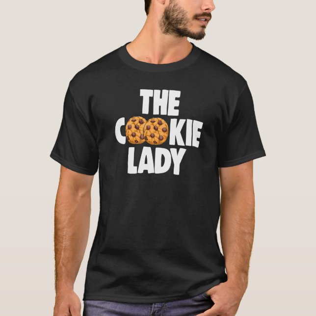 Die Keksfrau backt Frauen Choco Chip Cookie Par T-Shirt (Vorderseite)