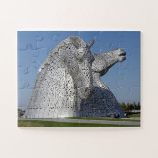 Die Kelpies , das Helix, das Puzzle Falkirk
