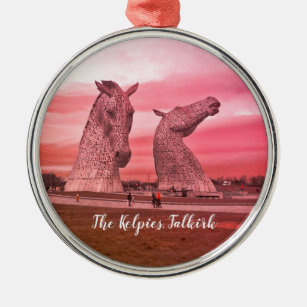 Die Kelpies, Falkirk in Schottland Ornament Aus Metall