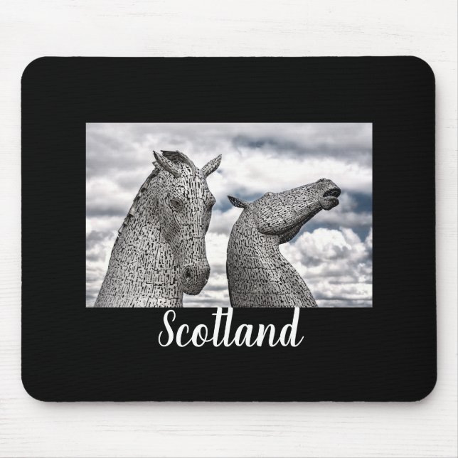 Die Kelpies in Falkirk Landschaftlich Schottland Mousepad (Vorne)