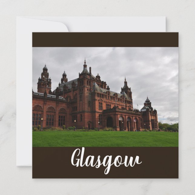 Die Kelvingrove Glasgow Flat Square Card (Vorderseite)