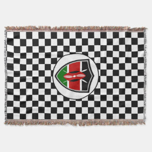 Die kenianische Flagge wirft Decke