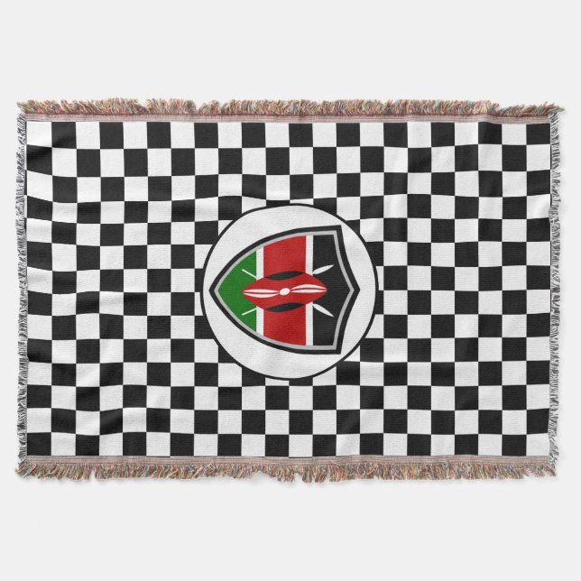 Die kenianische Flagge wirft Decke (Vorderseite)
