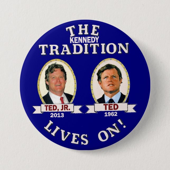 Die Kennedy-Traditions-Leben an Button (Vorderseite)