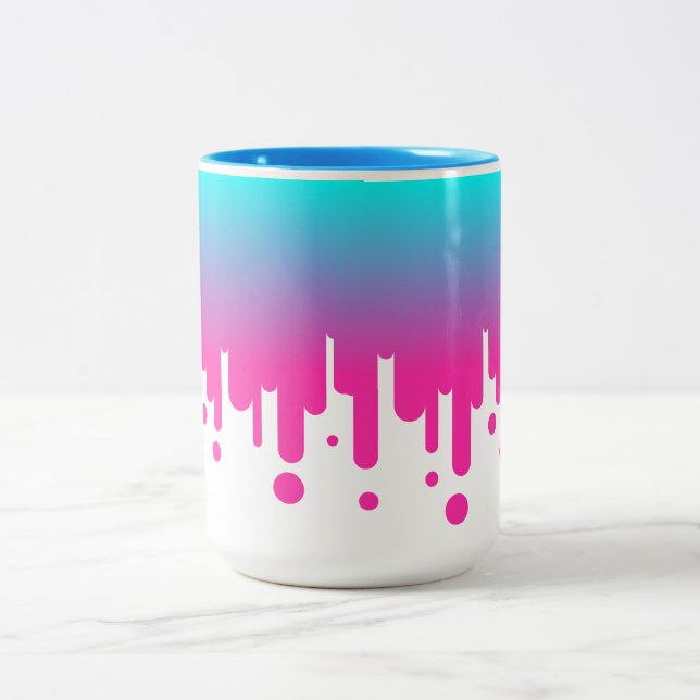 Die Kernschmelze Zweifarbige Tasse (Mittel)