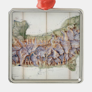 Die Kette von Mont Blanc, von einer tatsächlichen Ornament Aus Metall