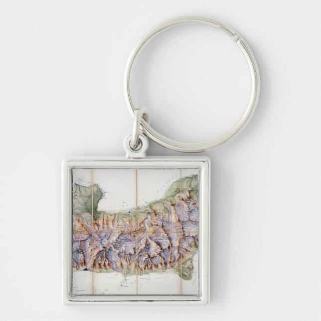 Die Kette von Mont Blanc, von einer tatsächlichen Schlüsselanhänger (Vorne)