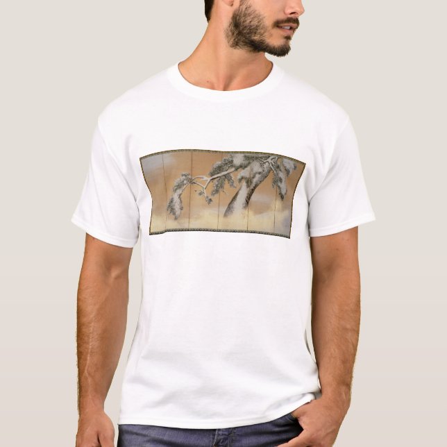 Die Kiefern unter Schnee T-Shirt (Vorderseite)