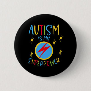 Die Kinder der Kinder von Autismus Awareness Ribbo Button