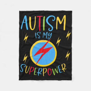 Die Kinder der Kinder von Autismus Awareness Ribbo Fleecedecke