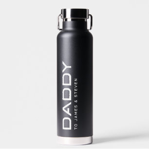 Die Kinder des modernen Vaters heißen schwarz Trinkflasche