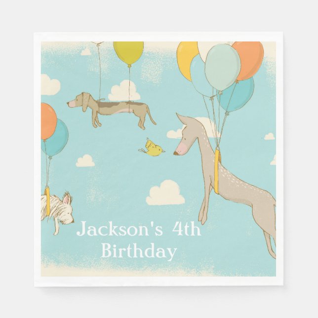 Die Kinder-Geburtstagsparty Napkins Serviette (Vorderseite)