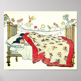 Die Kinder steckten alle in ihren Betten fest Poster