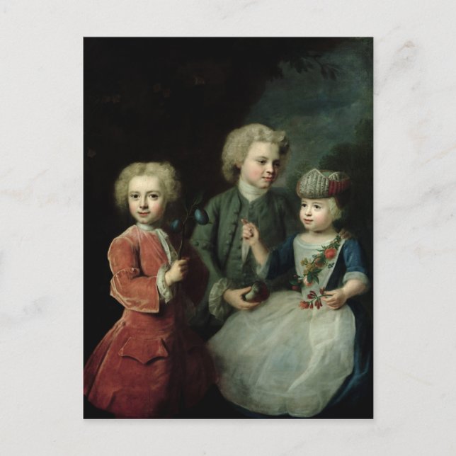 Die Kinder von Stadtrat Barthold Postkarte (Vorderseite)