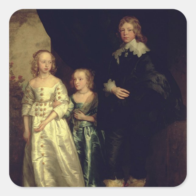 Die Kinder von Thomas Wentworth Quadratischer Aufkleber (Vorderseite)