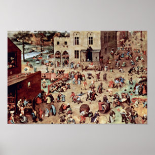 Die Kinderspiele von Bruegel D. Ä. Pieter (Best Poster
