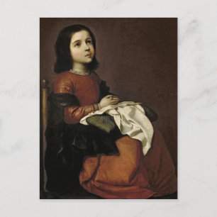Die Kindheit der Jungfrau, c.1660 Postkarte