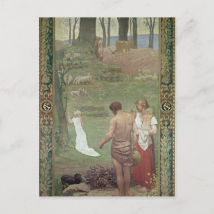 Die Kindheit des Hl. Genevievs Postkarte