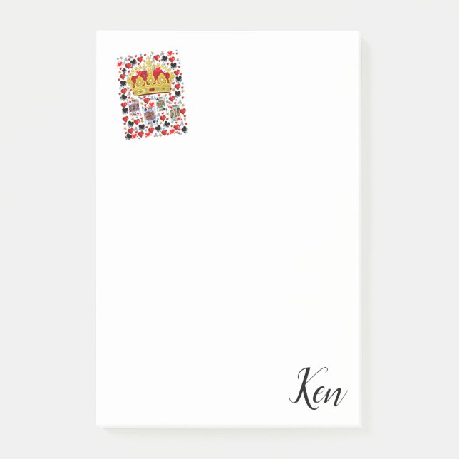 Die King Cards nach dem it notieren Post-it Klebezettel (Vorderseite)