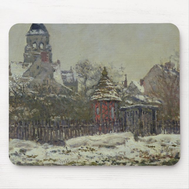 Die Kirche bei Vetheuil, 1879 Mousepad (Vorne)