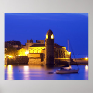 Die Kirche Eglise Notre Dame des Anges, unsere Dam Poster