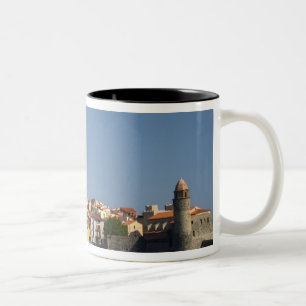 Die Kirche Eglise Notre Dame des Anges, unsere Dam Zweifarbige Tasse
