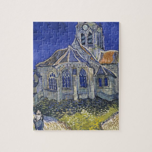 Die Kirche in Auvers durch Vincent van Gogh Puzzle (Vertikal)