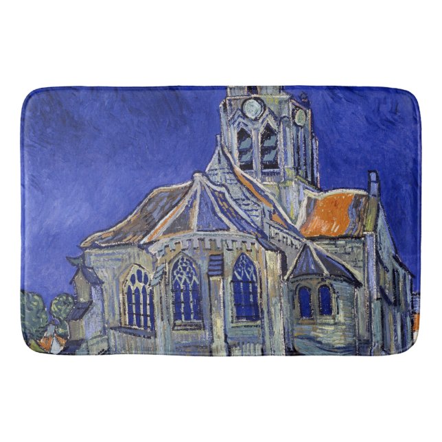 Die Kirche in Auvers, Van Gogh Badematte (Vorderseite)