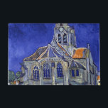 Die Kirche in Auvers, Van Gogh Fußmatte<br><div class="desc">Vincent Willem van Gogh (30. März 1853 - 29. Juli 1890) war ein niederländischer postimpressionistischer Maler, der zu den berühmtesten und einflussreichsten Persönlichkeiten in der Geschichte der Western-Kunst zählt. In etwas mehr als einem Jahrzehnt schuf er etwa 2100 Kunstwerke, darunter etwa 860 Ölgemälde, die größtenteils aus den Jahre seines Lebens....</div>