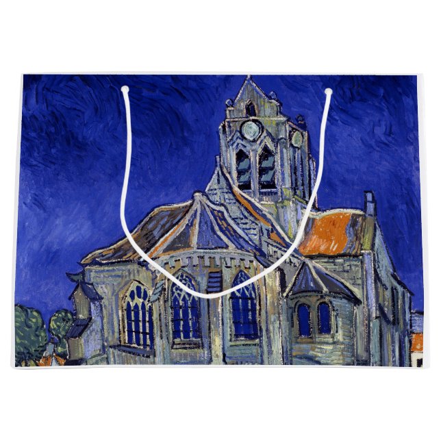 Die Kirche in Auvers, Van Gogh Große Geschenktüte (Vorderseite)