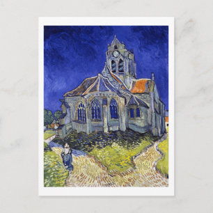 Die Kirche in Auvers, Van Gogh Postkarte