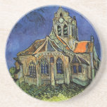 Die Kirche in Auvers von Vincent van Gogh Getränkeuntersetzer<br><div class="desc">Die Kirche von Auvers (1890) von Vincent van Gogh ist ein Vintager Post-Impressionismus feiner Kunst architektonische religiöse Malerei. Eine Frau, die auf einem Weg zur Dorfkapelle spaziert, mit schönen Buntglasfenstern. Eine Szene der Alltagsarchitektur. Über den Künstler: Vincent Willem van Gogh (1853-1890) war ein postimpressionistischer Maler, dessen Werk besonders für seine...</div>