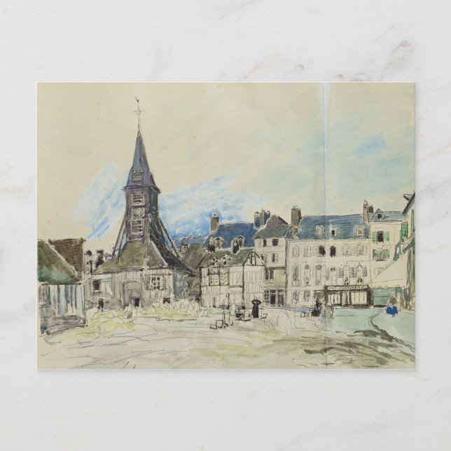 Die Kirche Sainte-Catherine, Honfleur, 1864 Postkarte (Vorderseite)