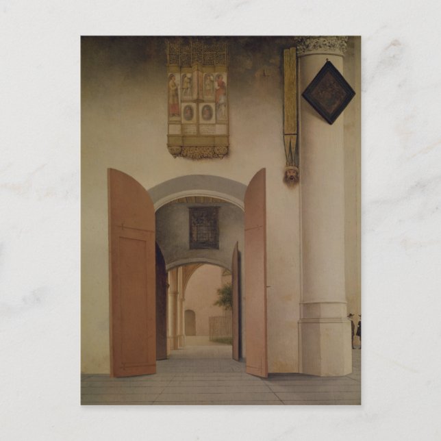 Die Kirche St. Laurens, Alkmaar, 1661 Postkarte (Vorderseite)