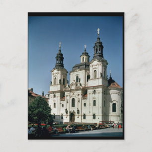 Die Kirche St. Nikolaus, gebaut 1703-61 Postkarte