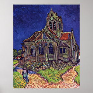 Die Kirche von Auvers-sur-Oise von Vincent van Gog Poster